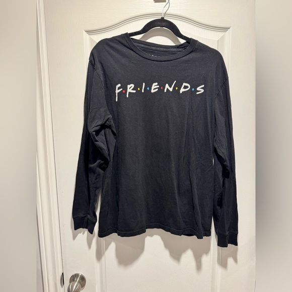 FRIENDS Tops - 261- Friends, the television series black long sleeve T-shirt